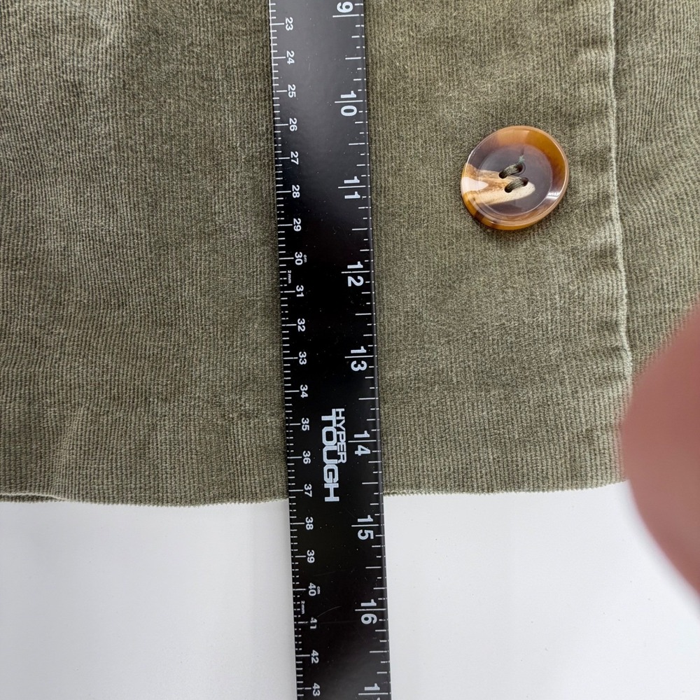 Altar'd State Skirt Womens Size Medium Green Front Button Micro-Corduroy Mini‎ - Picture 5 of 9
